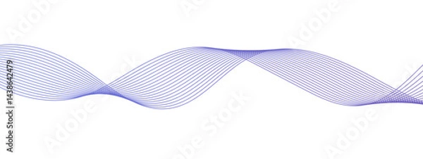 Fototapeta Colorful layers strokes waves line design vector curved texture wallpaper. Modern transparent Line art striped graphic. Curved stroke lines abstract vector lines background texture digital drawing.