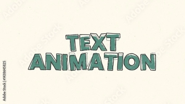 Fototapeta Hand Drawn Cartoon Wiggle Text & Title Intro