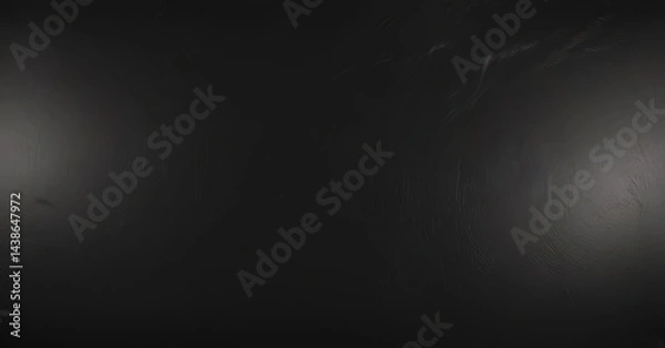 Obraz Deep black leather backdrop, subtly textured, high gloss , background, smooth, shiny