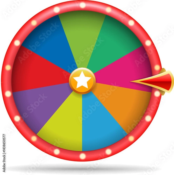 Obraz Fortune wheel design template