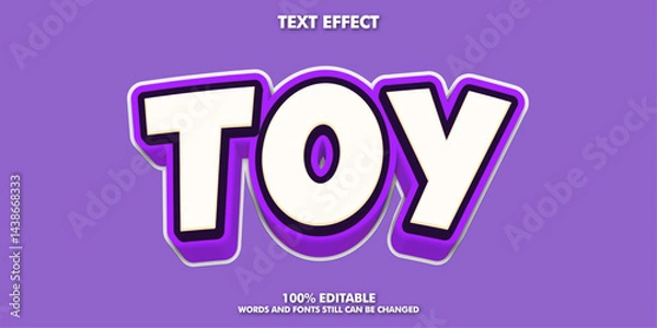 Obraz Toy text effect  editable text style