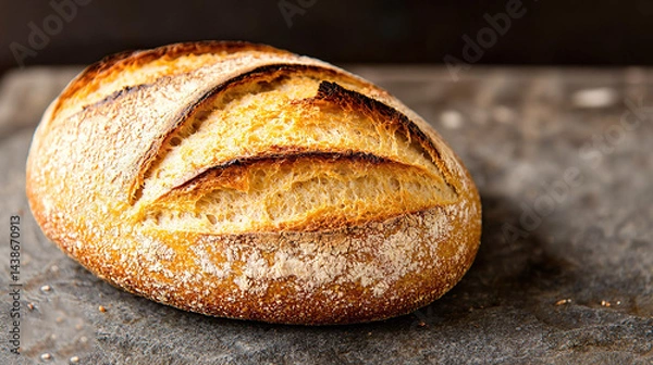 Obraz   Bread on slab with bite