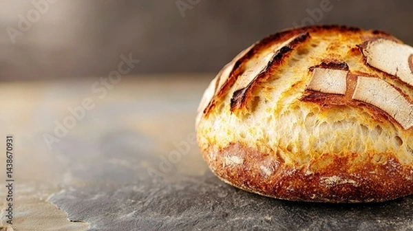 Obraz   A slice of bread sits on a piece of paper next to a piece of paper with a hole cut out