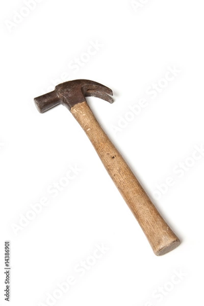 Obraz Hammer isolated on a white studio background.