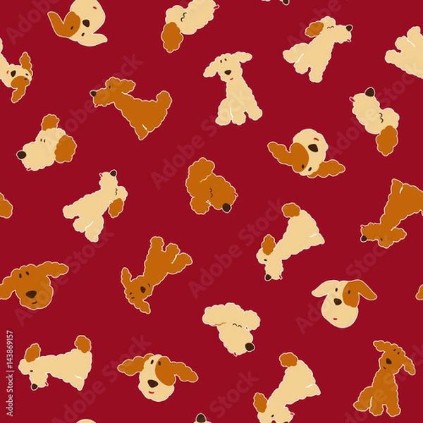 Fototapeta 可愛い犬柄