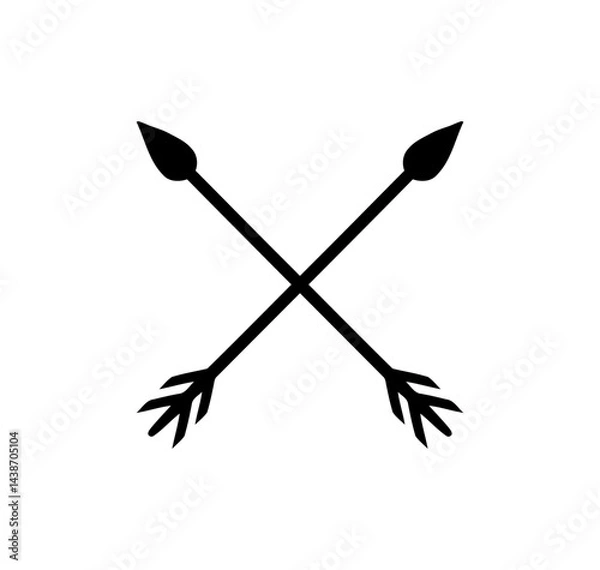 Fototapeta cross arrows element