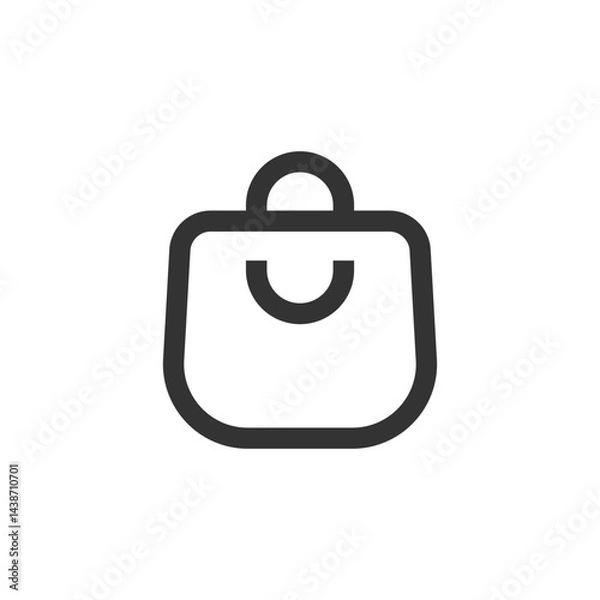 Fototapeta Shopping bag icon. Purchase symbol modern, simple, vector, icon for website design, mobile app, ui. Vector Illustration