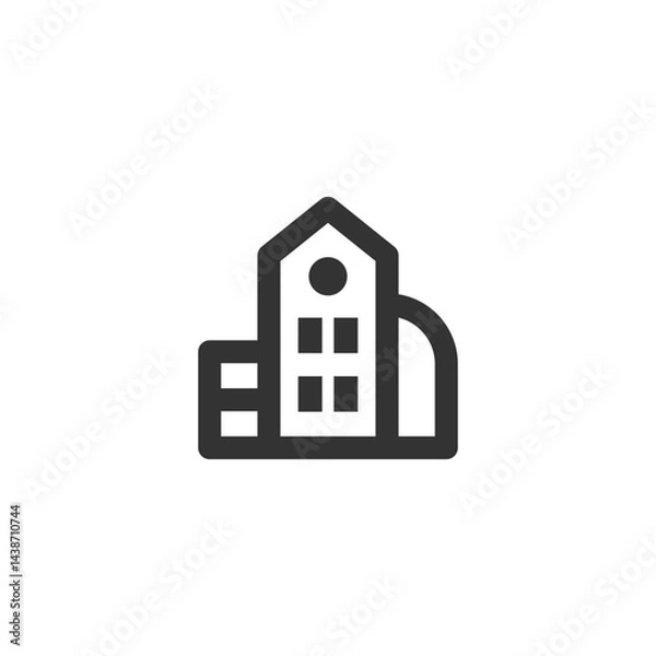 Obraz Building icon. Architecture symbol modern, simple, vector, icon for website design, mobile app, ui. Vector Illustration