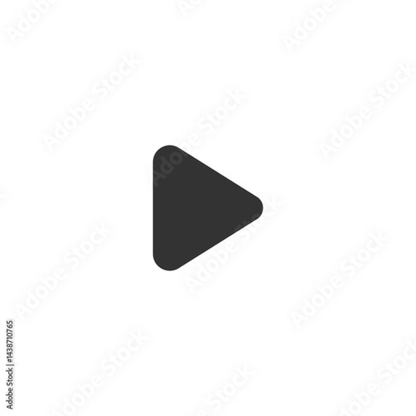 Obraz Play icon. Multimedia symbol modern, simple, vector, icon for website design, mobile app, ui. Vector Illustration