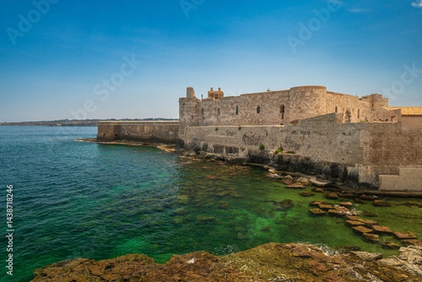 Obraz Castello Maniace, Syracusa, Sicily, Italy. Travel and sightseeing journey concept