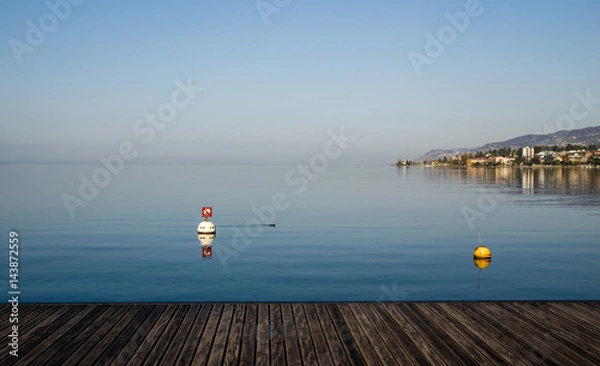 Obraz Scene of Geneva lake (Lac leman) in Montreal