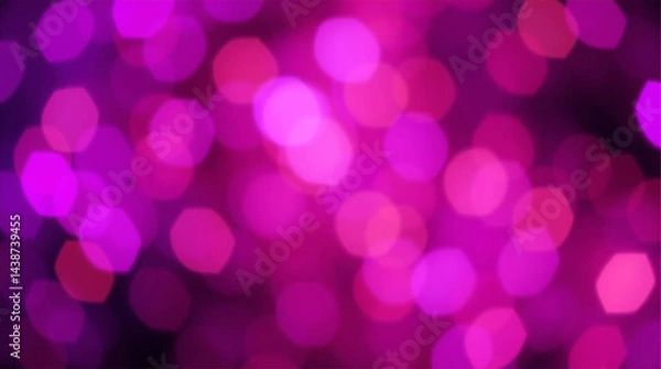 Fototapeta Golden luxury bokeh soft light abstract background, vivid purples, high contrast, sharp subject focus, and a soft background blur