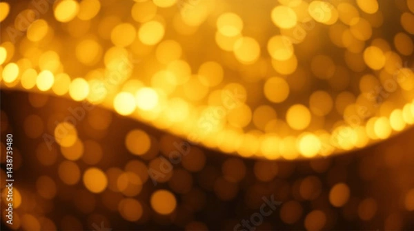 Fototapeta Golden luxury bokeh soft light abstract background, vivid purples, high contrast, sharp subject focus, and a soft background blur