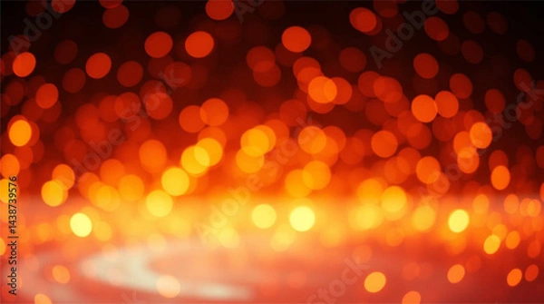 Fototapeta Golden luxury bokeh soft light abstract background, vivid purples, high contrast, sharp subject focus, and a soft background blur