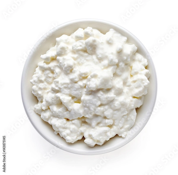 Obraz Miska sera z góry