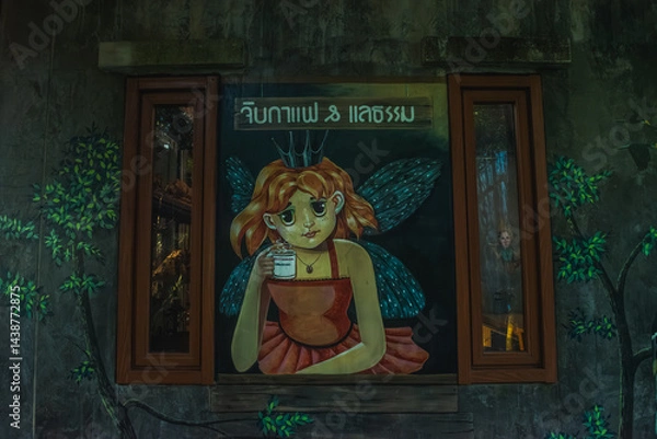 Obraz A fairy girl on wall, Dantewada Cafe