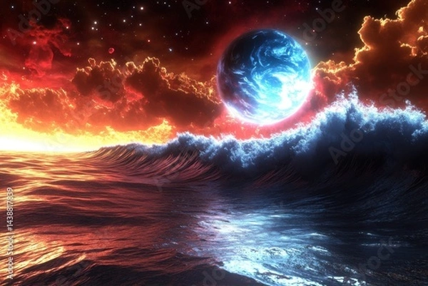 Obraz Cosmic Seascape