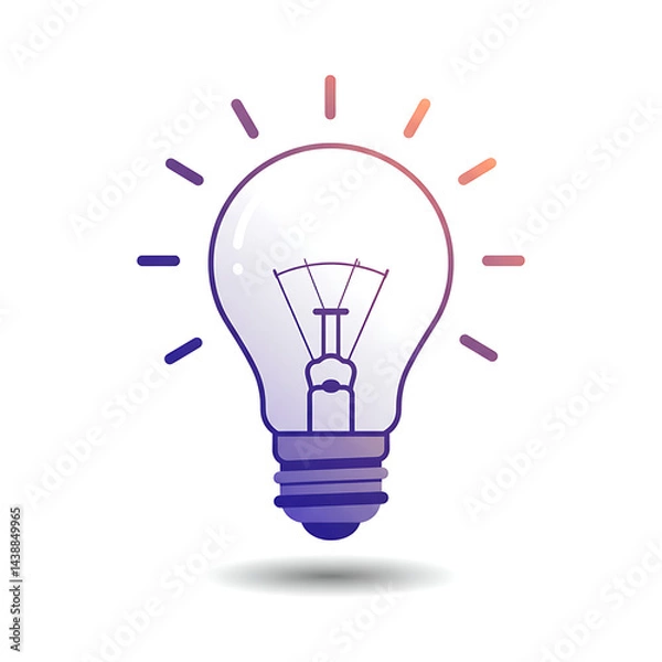 Fototapeta light bulb icon