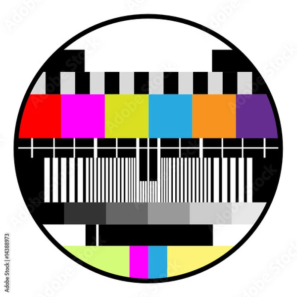 Obraz television color test