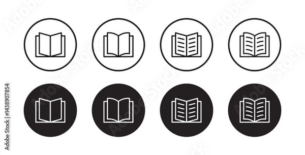 Fototapeta Book icon set vector. book icon collect