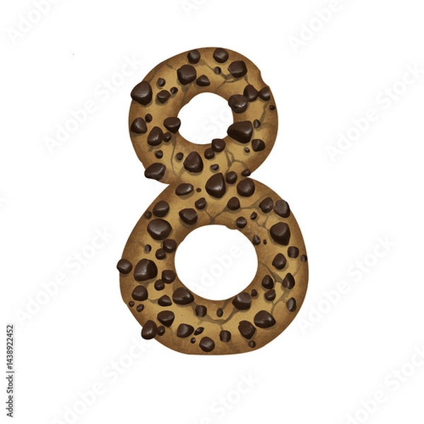 Obraz Sweet Cookies Number 9 with Delicious Dessert Style