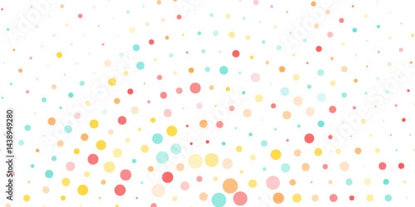 Fototapeta Light BLUE vector layout with circle shapes. Blurred decorative design in abstract style with bubbles. Template for your brand book.