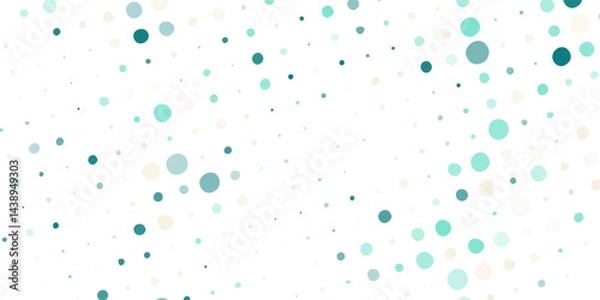 Fototapeta Light BLUE vector layout with circle shapes. Blurred decorative design in abstract style with bubbles. Template for your brand book.