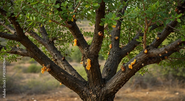 Fototapeta Commiphora Tree with Resin
