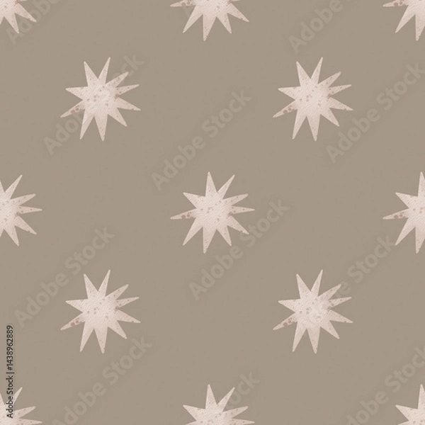 Obraz seamless pattern with cartoon stars. Colorful illustration flat style for kids. hand drawing. baby design for fabric, print, wrapper, textile