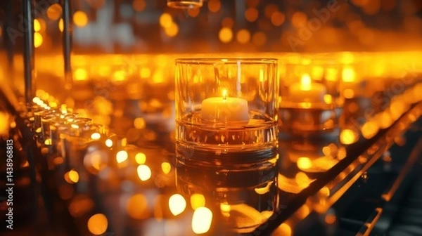 Obraz Warm glowing lights abstract background