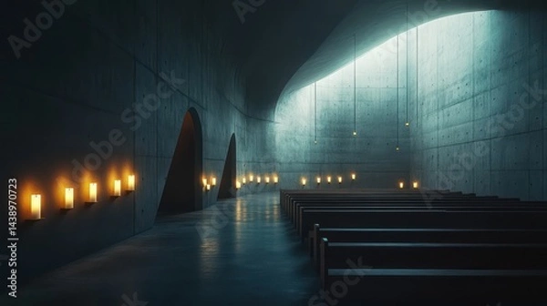 Obraz Ethereal interior space tranquility