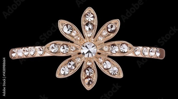 Obraz Delicate flower-shaped bracelet adorned with sparkling crystals
