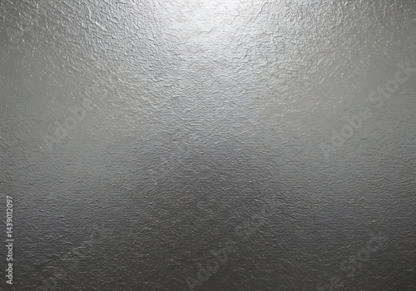 Fototapeta A uniformly textured gray surface with subtle shading from dark to light, almost silvery, provides an abstract monochrome background