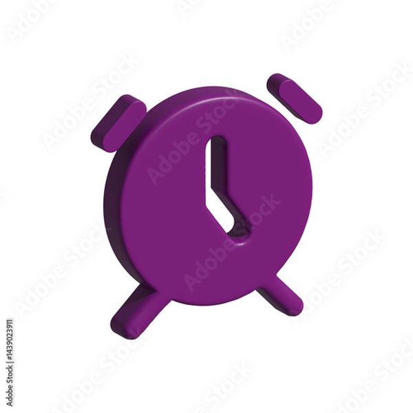 Fototapeta 3d clock colored transparent background