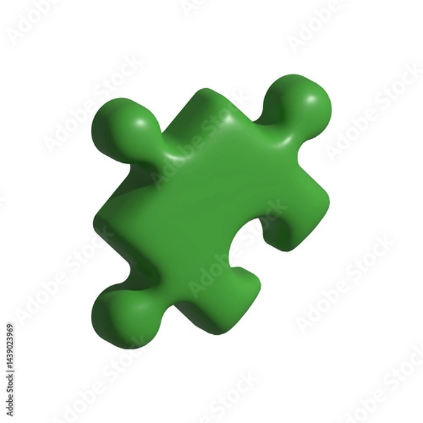 Fototapeta 3d puzzle piece