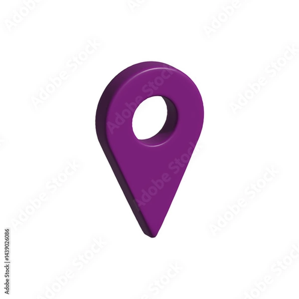 Fototapeta 3d location pin