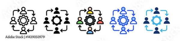 Fototapeta Civic Engagement Icon Collection With Multiple Styles