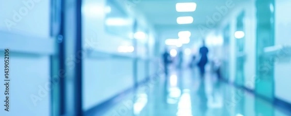 Obraz Blurred Hospital Corridor