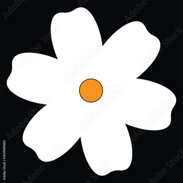 Obraz simple flower art drawing