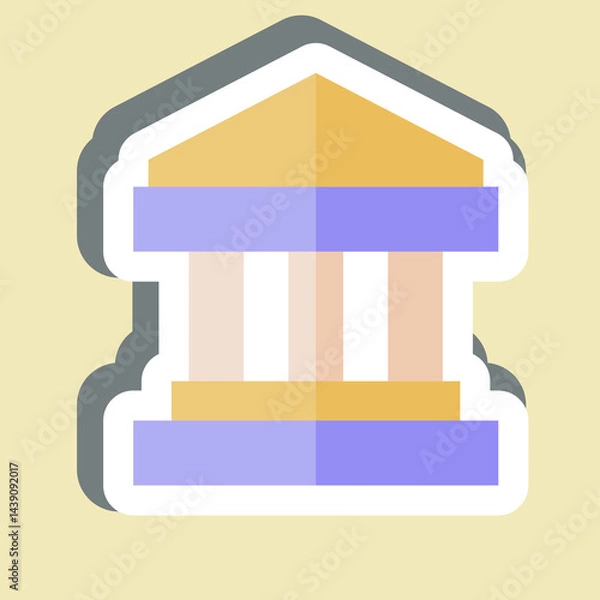 Fototapeta Sticker Goverment. related to Audit symbol. design editable
