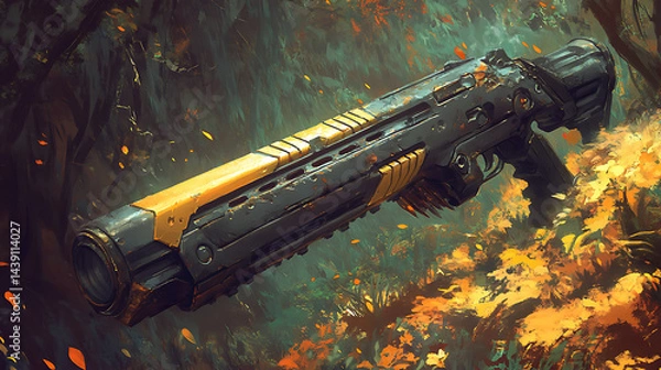 Fototapeta The Art of the Shotgun: The Beauty and Aggression of a Powerful Weapon