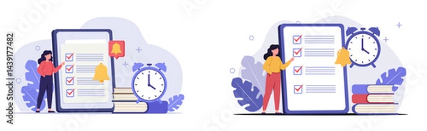 Fototapeta To-Do List and Task Checklist Illustration