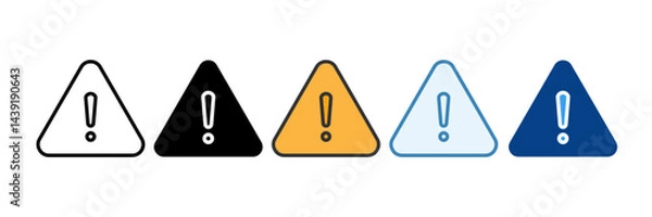 Fototapeta Hazard  Icon Set Multiple Style Collection