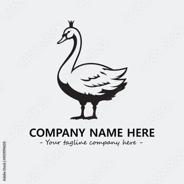 Obraz Swan Silhouette Logo Company Design Illustration Vector Graphic Image