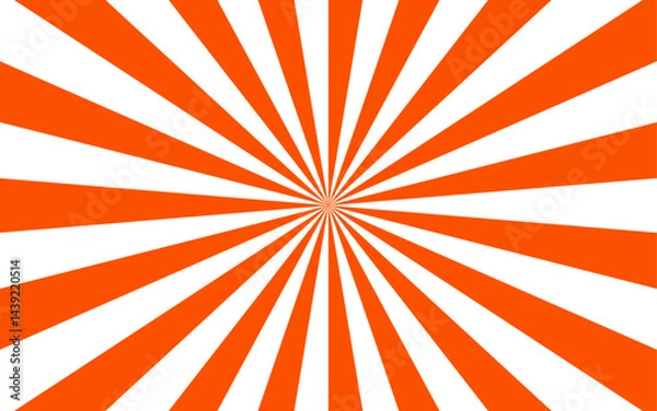 Fototapeta Abstract Radial Rays with Retro Sunburst with Comic design element. Radial hypnotic spirals with Vintage beam sunburst texture. Modern seamless retro vintage burst sunrise sunbeam element