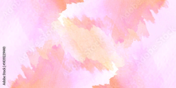 Obraz Abstract Pattern multicolored hues filling the top quarter, Vibrant Watercolor Gradient, Watercolor Splash Background for Advertising and Banner, ideal for creative and modern designs.