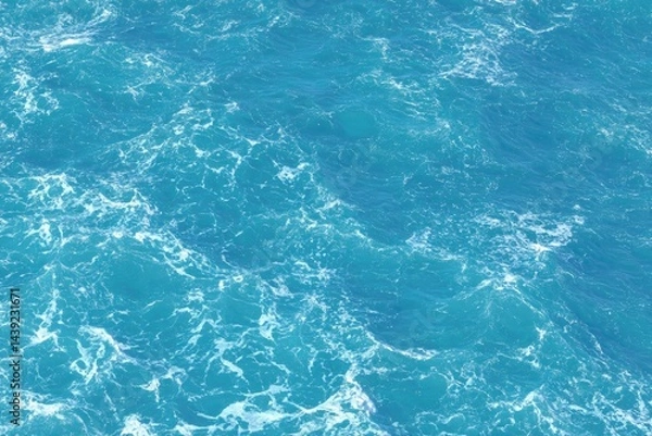 Fototapeta Azure Surface Patterns Reflections of Light in the Calm Turquoise Waters