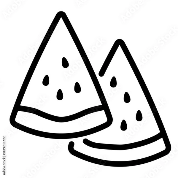 Obraz Watermelon Slice Icon