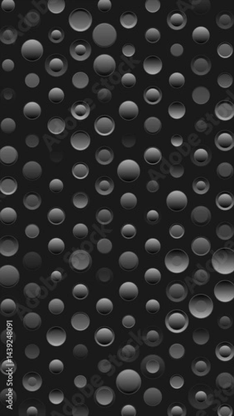 Fototapeta Geometry concept tech background with abstract circles dots