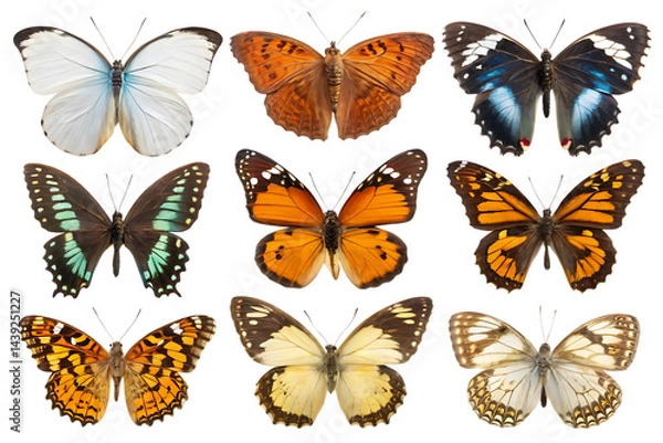 Obraz set of butterflies